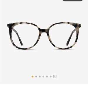 Eyebuydirect clear lens glasses ~ Bardot ~ Round Ivory tortoise ~ Medium